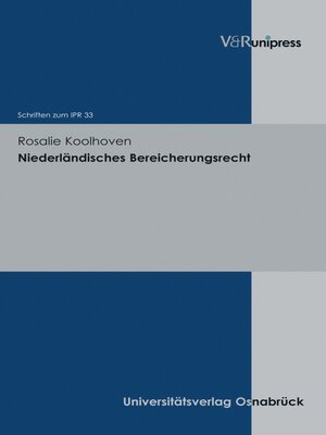 cover image of Niederländisches Bereicherungsrecht